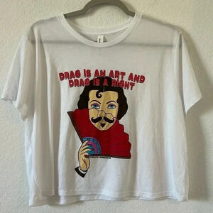 EUC | Drag Queen Cropped T-Shirt | Sz XL